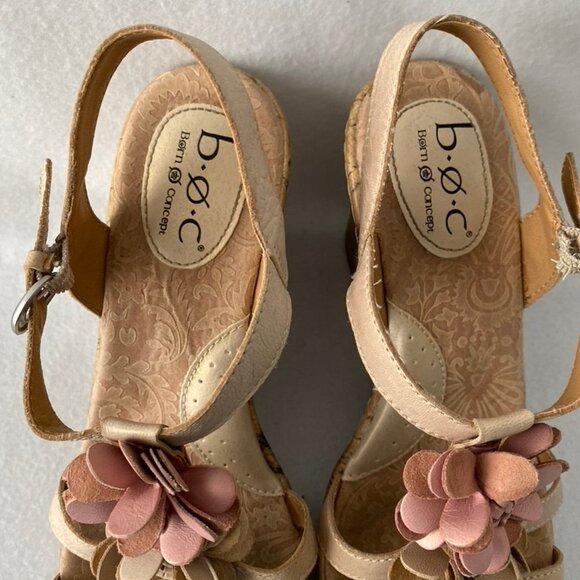 Born Concept Size 9M/W Cork Wedge Open Toe Sandals - Picture 13 of 16
